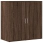 vidaXL Aparadores 2 uds madera de ingeniería marrón roble 79x38x80 cm vidaXL Aparadores 2 uds madera de ingeniería marrón roble 79x38x80 cm