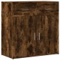 vidaXL Aparadores 2 uds madera de ingeniería roble ahumado 79x38x80 cm vidaXL Aparadores 2 uds madera de ingeniería roble ahumado 79x38x80 cm