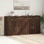 vidaXL Aparadores 2 uds madera de ingeniería marrón roble 79x38x80 cm