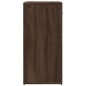 vidaXL Aparadores 2 uds madera de ingeniería marrón roble 79x38x80 cm