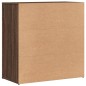 vidaXL Aparadores 2 uds madera de ingeniería marrón roble 79x38x80 cm