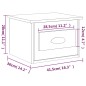 vidaXL Mesitas de noche de pared 2 uds color roble marrón 41,5x36x28cm vidaXL Mesitas de noche de pared 2 uds color roble marrón 41,5x36x28cm