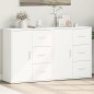 vidaXL Aparador de madera de ingeniería 2 uds blanco 60x31x70 cm vidaXL Aparador de madera de ingeniería 2 uds blanco 60x31x70 cm