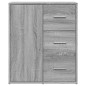 vidaXL Aparador de madera de ingeniería 2 uds gris Sonoma 60x31x70 cm