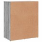 vidaXL Aparador de madera de ingeniería 2 uds gris Sonoma 60x31x70 cm