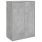 vidaXL Aparadores 2 uds madera de ingeniería gris hormigón 60x31x84 cm vidaXL Aparadores 2 uds madera de ingeniería gris hormigón 60x31x84 cm