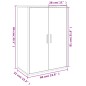 vidaXL Aparadores 2 uds madera de ingeniería gris hormigón 60x31x84 cm vidaXL Aparadores 2 uds madera de ingeniería gris hormigón 60x31x84 cm
