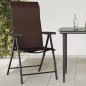 vidaXL Sillas de jardín plegables 4 unidades ratán sintético marrón vidaXL Sillas de jardín plegables 4 unidades ratán sintético marrón
