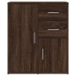 vidaXL Aparador de madera de ingeniería 2 uds marrón roble 60x31x70 cm vidaXL Aparador de madera de ingeniería 2 uds marrón roble 60x31x70 cm