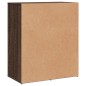 vidaXL Aparador de madera de ingeniería 2 uds marrón roble 60x31x70 cm vidaXL Aparador de madera de ingeniería 2 uds marrón roble 60x31x70 cm