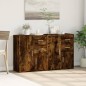 vidaXL Aparador de madera de ingeniería 2 uds roble ahumado 60x31x70cm vidaXL Aparador de madera de ingeniería 2 uds roble ahumado 60x31x70cm