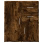 vidaXL Aparador de madera de ingeniería 2 uds roble ahumado 60x31x70cm vidaXL Aparador de madera de ingeniería 2 uds roble ahumado 60x31x70cm