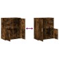 vidaXL Aparador de madera de ingeniería 2 uds roble ahumado 60x31x70cm vidaXL Aparador de madera de ingeniería 2 uds roble ahumado 60x31x70cm