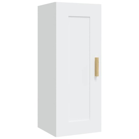 vidaXL Armario de pared madera contrachapada blanco 35x34x90 cm