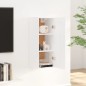 vidaXL Armario de pared madera contrachapada blanco 35x34x90 cm vidaXL Armario de pared madera contrachapada blanco 35x34x90 cm