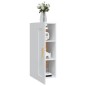 vidaXL Armario de pared madera contrachapada blanco 35x34x90 cm vidaXL Armario de pared madera contrachapada blanco 35x34x90 cm
