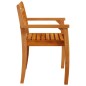 vidaXL Sillas de jardín 6 uds madera maciza de acacia 59x55x85 cm
