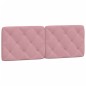 vidaXL Cabecero de cama acolchado terciopelo rosa 120 cm
