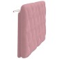 vidaXL Cabecero de cama acolchado terciopelo rosa 120 cm