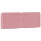 vidaXL Cabecero de cama acolchado terciopelo rosa 120 cm