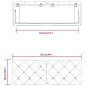 vidaXL Cabecero de cama acolchado terciopelo rosa 120 cm