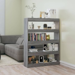 vidaXL Estantería/divisor de espacios gris Sonoma 100x30x135 cm