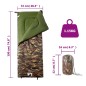vidaXL Saco de dormir de camping para adultos 3 estaciones vidaXL Saco de dormir de camping para adultos 3 estaciones
