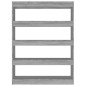 vidaXL Estantería/divisor de espacios gris Sonoma 100x30x135 cm vidaXL Estantería/divisor de espacios gris Sonoma 100x30x135 cm