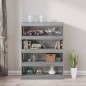 vidaXL Estantería/divisor de espacios gris Sonoma 100x30x135 cm vidaXL Estantería/divisor de espacios gris Sonoma 100x30x135 cm