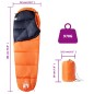 vidaXL Saco de dormir tipo momia de camping para adultos 3 estaciones vidaXL Saco de dormir tipo momia de camping para adultos 3 estaciones