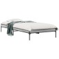 vidaXL Estructura cama madera ingeniería metal gris Sonoma 100x200 cm vidaXL Estructura cama madera ingeniería metal gris Sonoma 100x200 cm