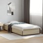 vidaXL Estructura cama madera ingeniería metal roble Sonoma 90x200 cm vidaXL Estructura cama madera ingeniería metal roble Sonoma 90x200 cm