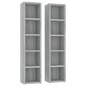 vidaXL Estantería para CD 2 uds madera gris Sonoma 21x16x93,5 cm vidaXL Estantería para CD 2 uds madera gris Sonoma 21x16x93,5 cm