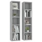 vidaXL Estantería para CD 2 uds madera gris Sonoma 21x16x93,5 cm vidaXL Estantería para CD 2 uds madera gris Sonoma 21x16x93,5 cm