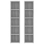 vidaXL Estantería para CD 2 uds madera gris Sonoma 21x16x93,5 cm vidaXL Estantería para CD 2 uds madera gris Sonoma 21x16x93,5 cm