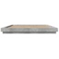 vidaXL Estructura cama con luces LED madera gris hormigón 180x200 cm vidaXL Estructura cama con luces LED madera gris hormigón 180x200 cm