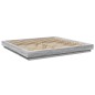 vidaXL Estructura cama con luces LED madera gris Sonoma 180x200 cm vidaXL Estructura cama con luces LED madera gris Sonoma 180x200 cm