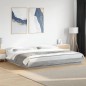 vidaXL Estructura cama con luces LED madera gris Sonoma 180x200 cm vidaXL Estructura cama con luces LED madera gris Sonoma 180x200 cm