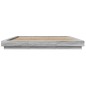 vidaXL Estructura cama con luces LED madera gris Sonoma 180x200 cm vidaXL Estructura cama con luces LED madera gris Sonoma 180x200 cm