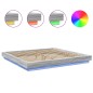 vidaXL Estructura cama con luces LED madera gris Sonoma 180x200 cm vidaXL Estructura cama con luces LED madera gris Sonoma 180x200 cm