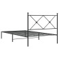 vidaXL Estructura de cama con cabecero metal negro 107x203 cm vidaXL Estructura de cama con cabecero metal negro 107x203 cm