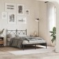 vidaXL Estructura de cama con cabecero metal negro 120x200 cm