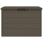 vidaXL Baúl para cojines polipropileno marrón 77,5x44,5x53 cm