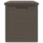 vidaXL Baúl para cojines polipropileno marrón 77,5x44,5x53 cm