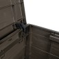 vidaXL Baúl para cojines polipropileno marrón 77,5x44,5x53 cm