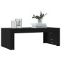 vidaXL Mesa de centro madera de ingeniería negro 102x50x36 cm vidaXL Mesa de centro madera de ingeniería negro 102x50x36 cm
