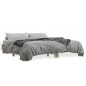 vidaXL Estructura cama madera ingeniería metal roble Sonoma 200x200 cm