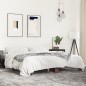 vidaXL Estructura cama madera ingeniería metal marrón roble 180x200 cm