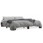 vidaXL Estructura cama madera ingeniería metal marrón roble 180x200 cm