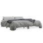 vidaXL Estructura cama madera ingeniería metal gris Sonoma 160x200 cm vidaXL Estructura cama madera ingeniería metal gris Sonoma 160x200 cm